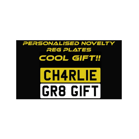 Novelty Personalised Number Plates, Great Gift , Man Cave, Kids Rooms.